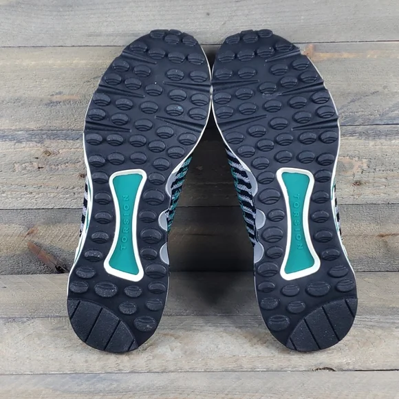 adidas Men's EQT Support SK Originals Primeknit Slip Ons Black Green Grey - Picture 7 of 11